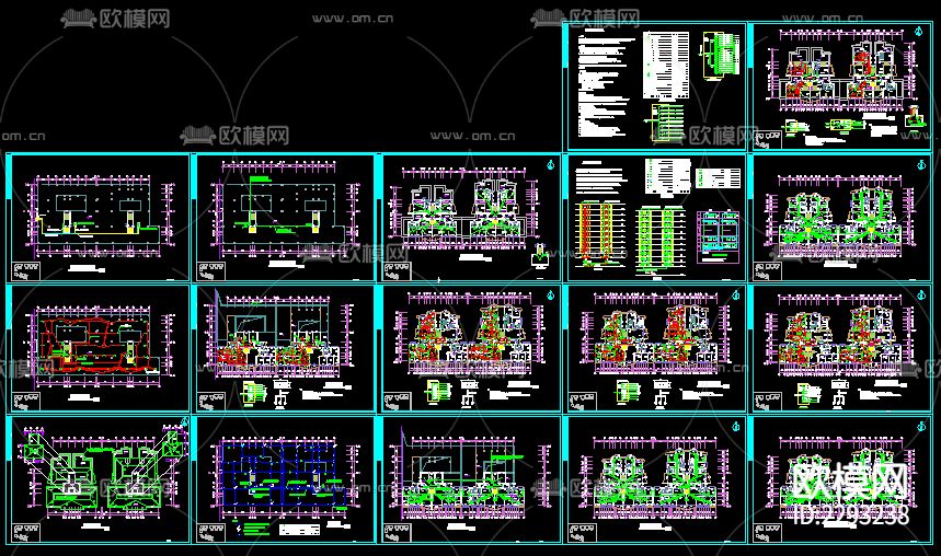住宅楼全套电气cad施工图下载