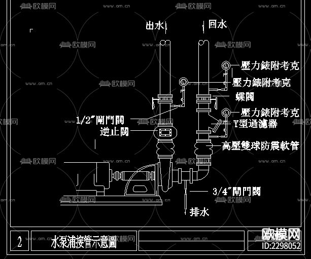 暖通设备大样CAD图库下载（渲染图5）