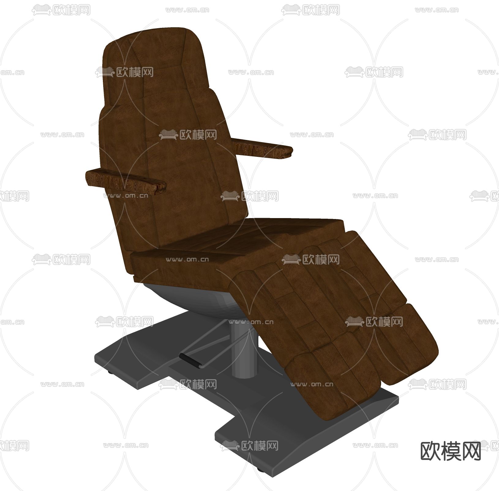 现代足浴按摩椅su模型下载（渲染图2）