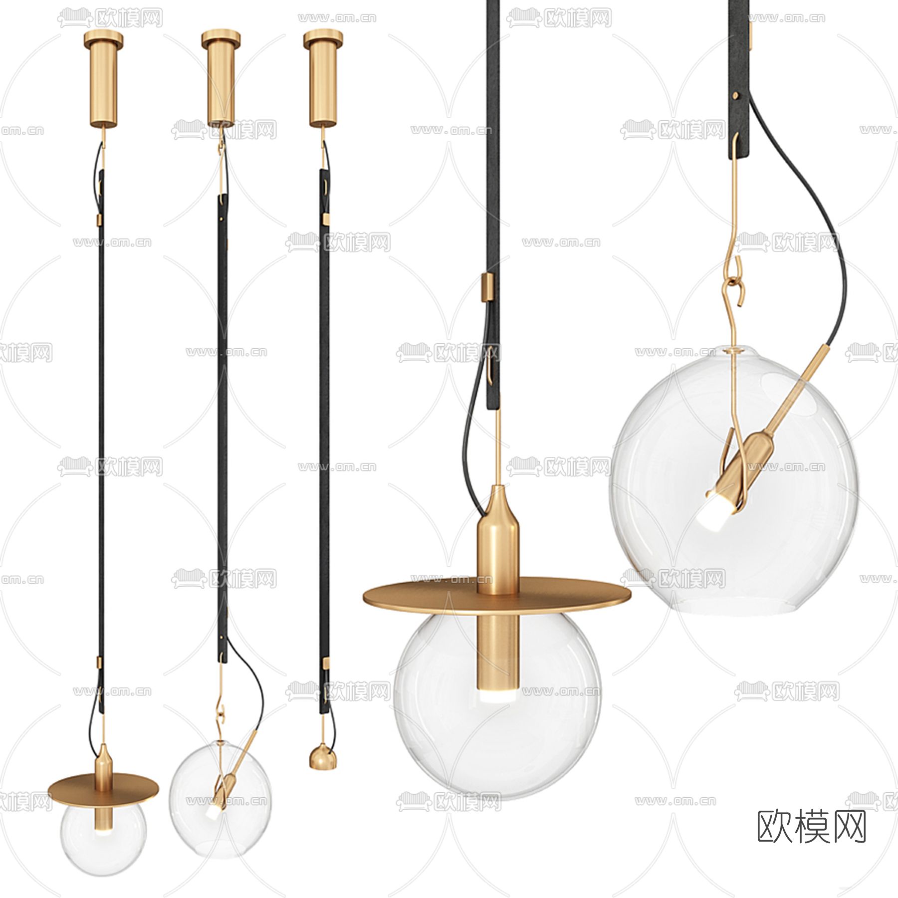 现代吊灯3d模型下载_ID12128791_3dmax免费模型-欧模网