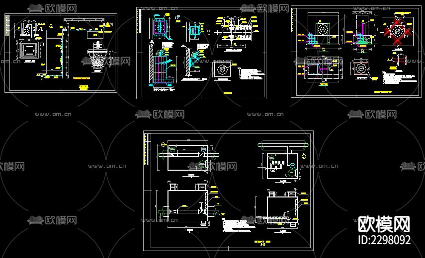 蒸汽管道节cad大样图下载（渲染图1）