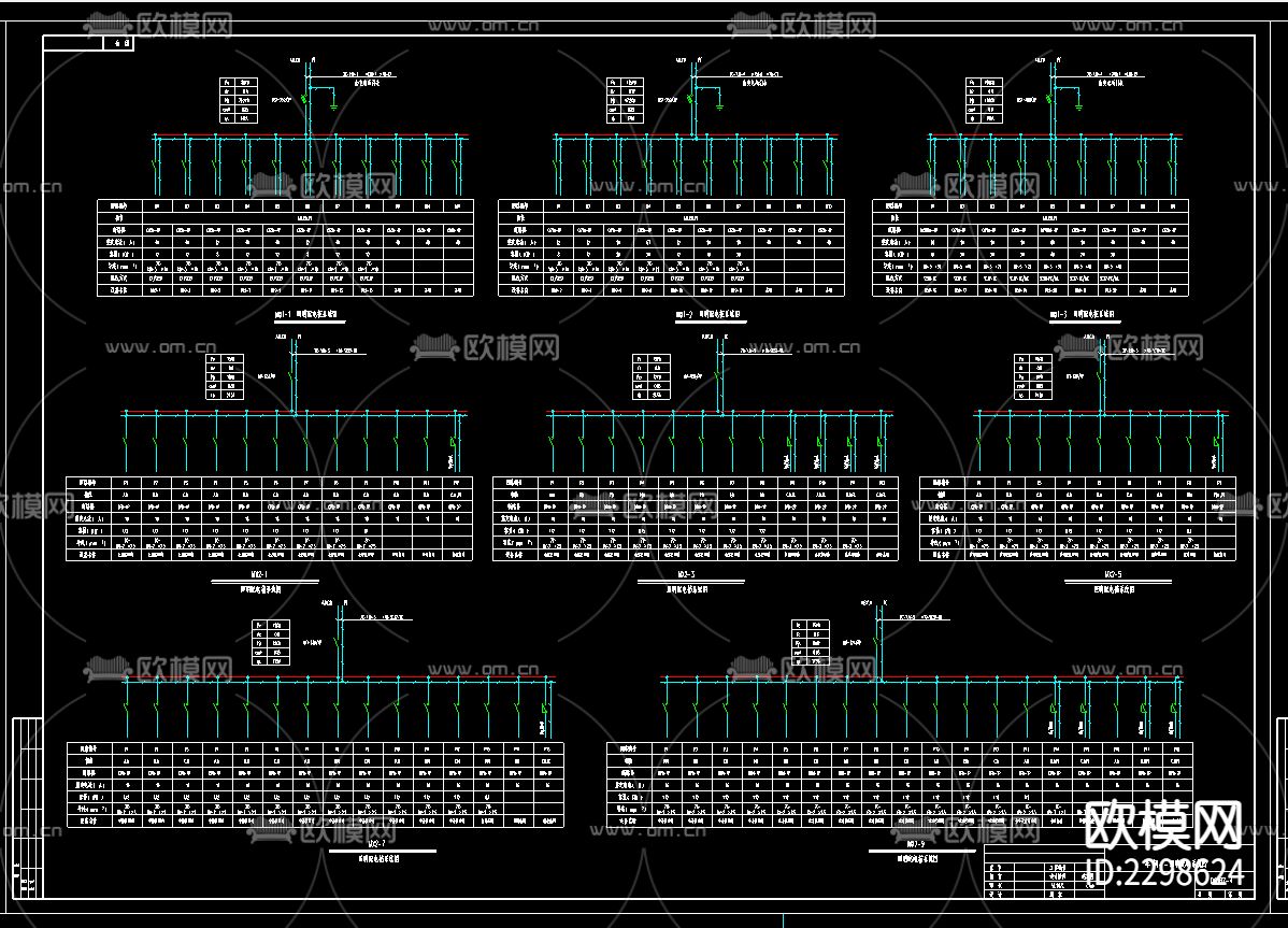 车间电气CAD施工图下载（渲染图3）