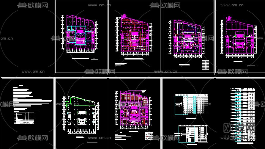 商场电气消防设计cad施工图下载（渲染图1）