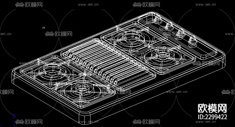 煤气灶CAD施工图下载