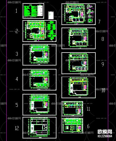 教学楼电气设计CAD施工图下载（渲染图1）