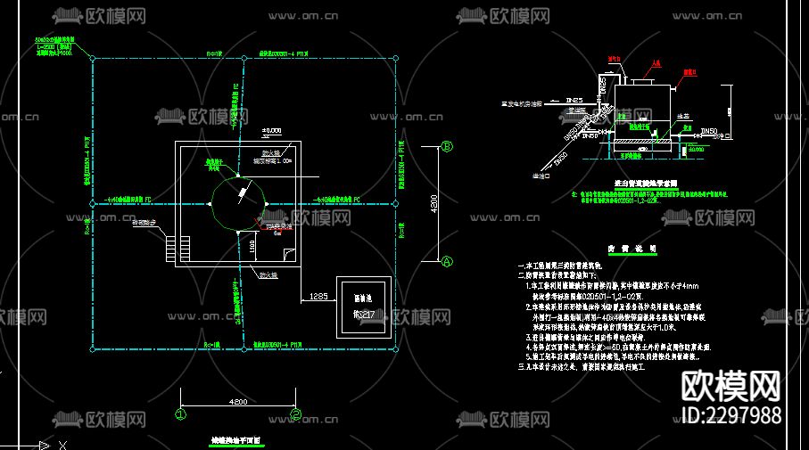 丙类储罐防雷接地CAD节点大样下载