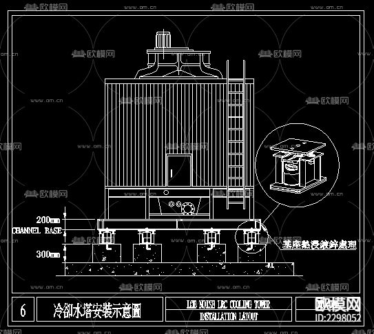 暖通设备大样CAD图库下载（渲染图2）