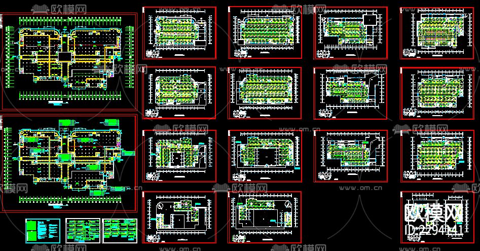 商场火灾自动报警消防设计cad施工图下载
