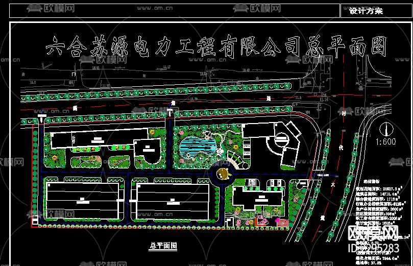 工業(yè)園總平面規(guī)劃CAD施工圖下載