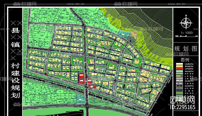 新农村建设规划设计图cad施工图下载