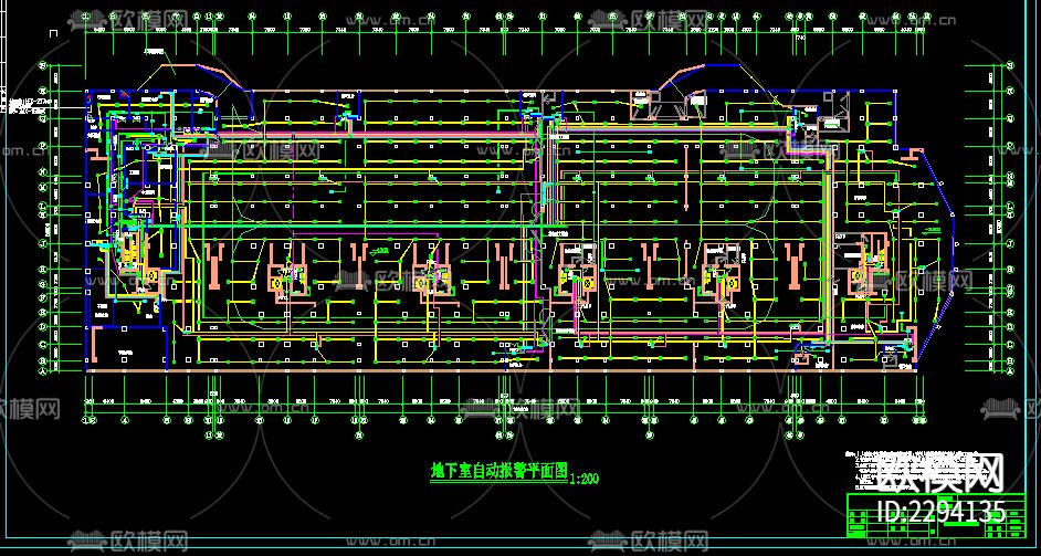 高层商住楼经典电气CAD施工图下载（渲染图2）
