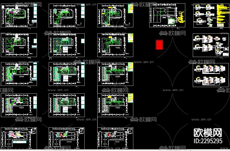 办公楼电气CAD施工图下载