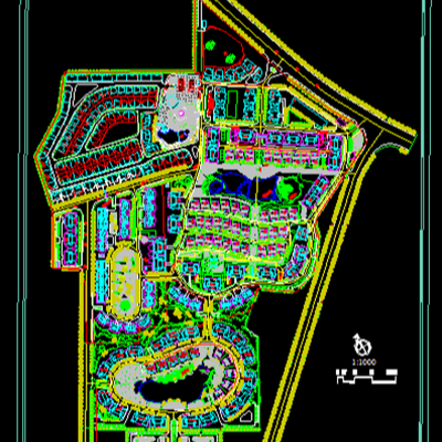  小区住宅楼规划cad平面图 