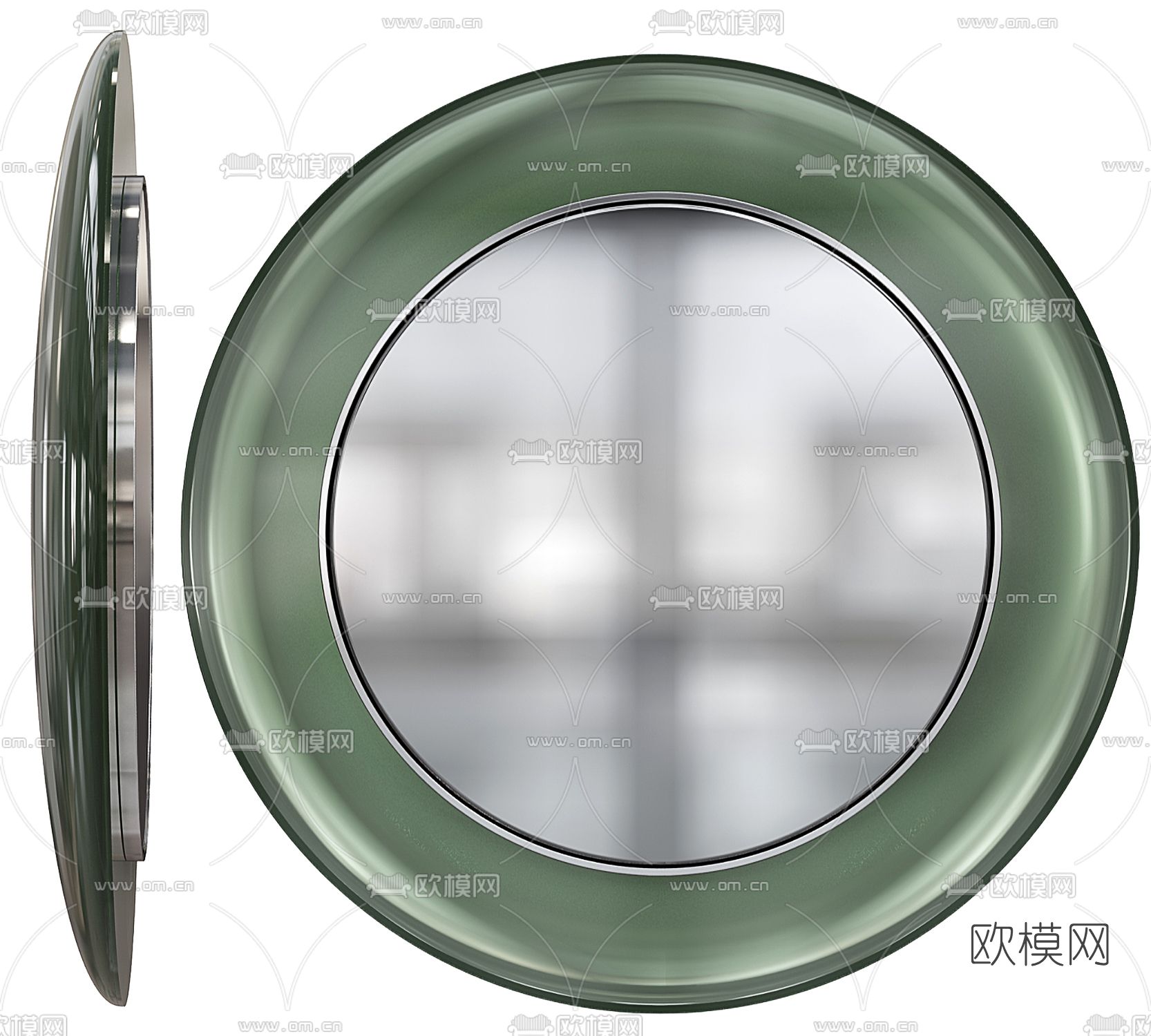 Fontana Arte 圆形镜子3d模型下载