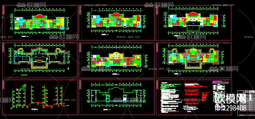 办公楼地暖全套CAD施工图下载