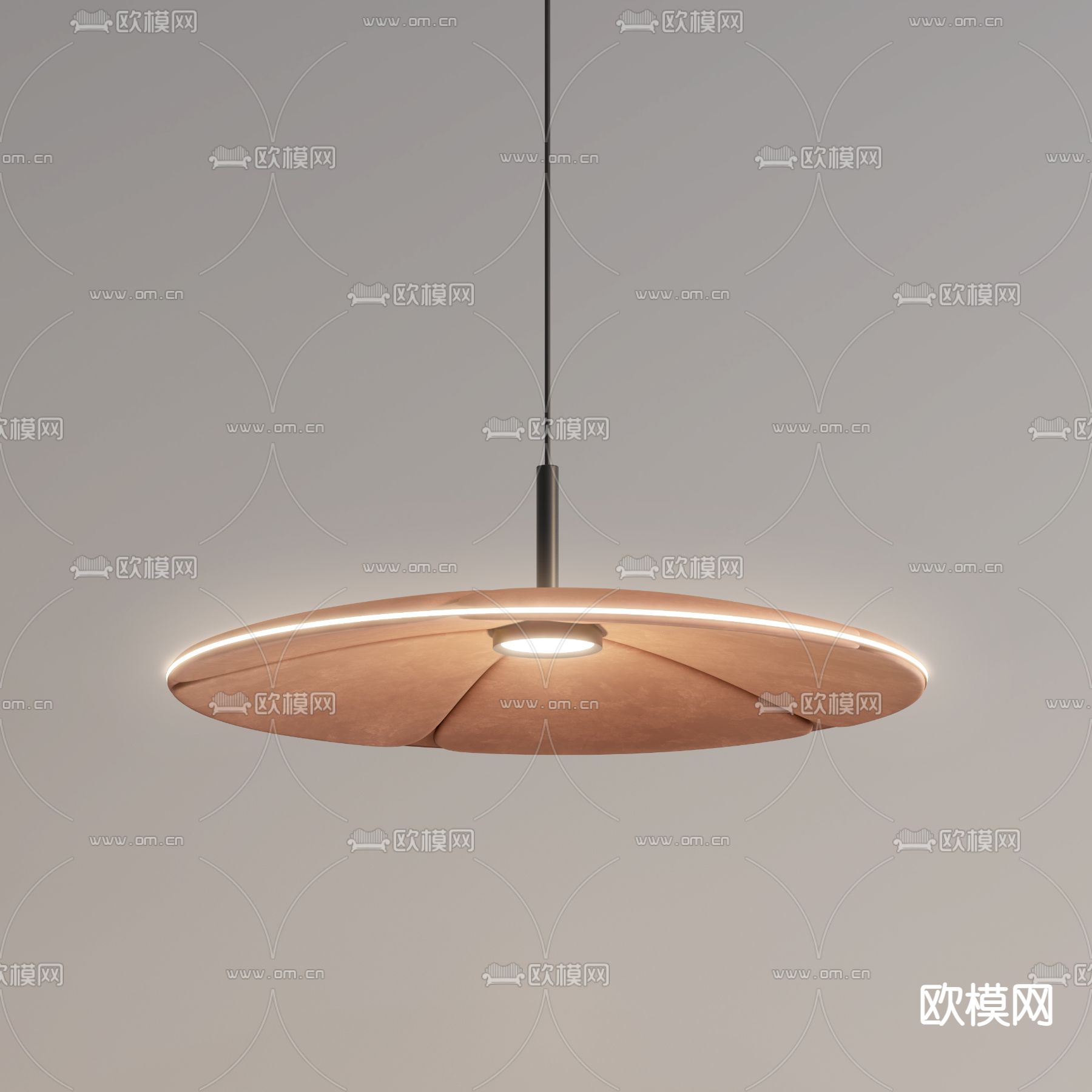 Abstracta花瓣圆形吊灯3d模型下载_ID12128691_3dmax免费模型-欧模网