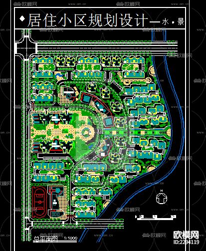 某居住小区规划CAD施工图下载