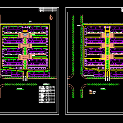  住宅小区规划cad平面图 