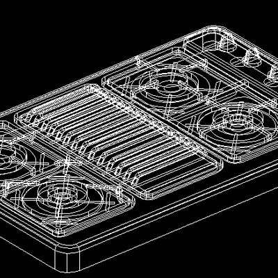  煤气灶CAD施工图 