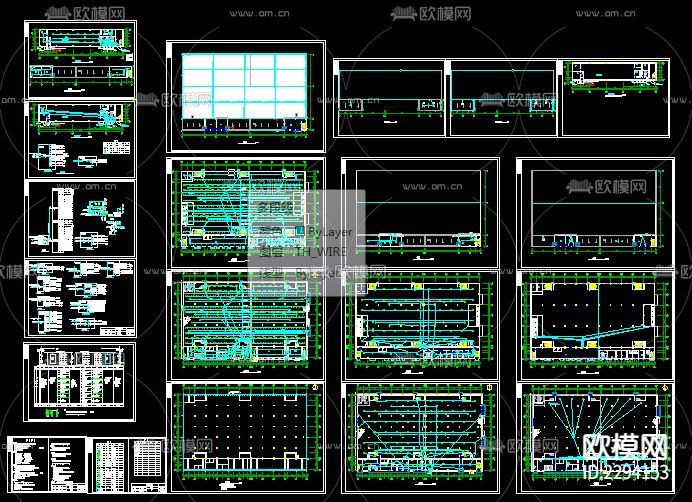 超市电气设计cad施工图下载（渲染图1）
