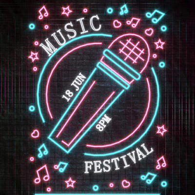  现代KTV霓虹装饰灯su模型 