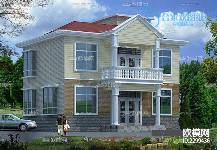 建筑结构水电图CAD施工图下载（渲染图2）