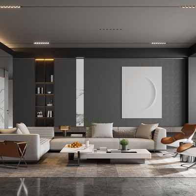  米洛提Minotti 转角组合沙发su模型 