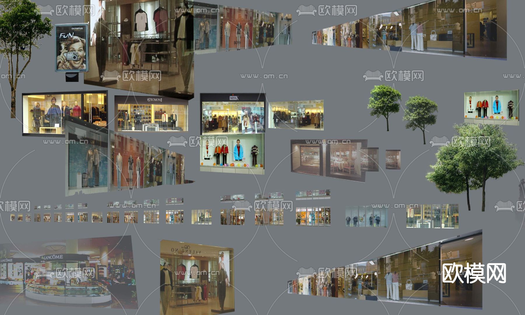 现代室内商业店铺psd下载_ID12131387_3dmax免费模型-欧模网