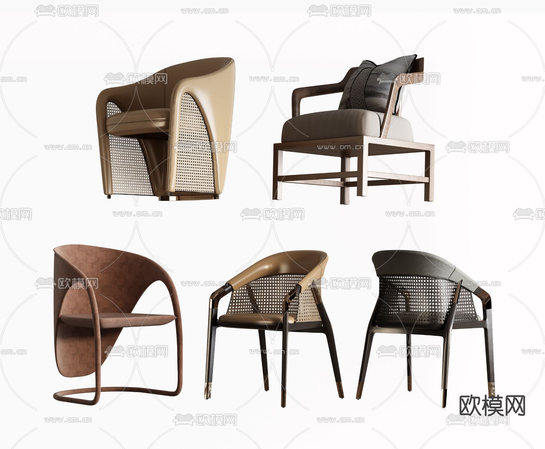 单椅子 餐椅 休闲椅 户外椅3d模型下载