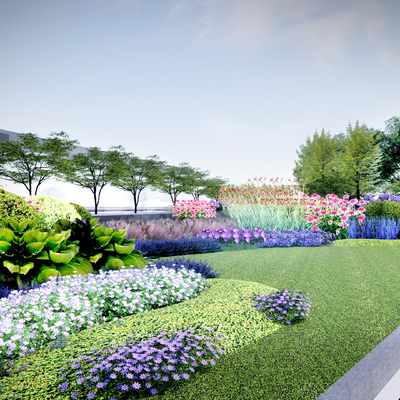  现代花草 花卉su模型 