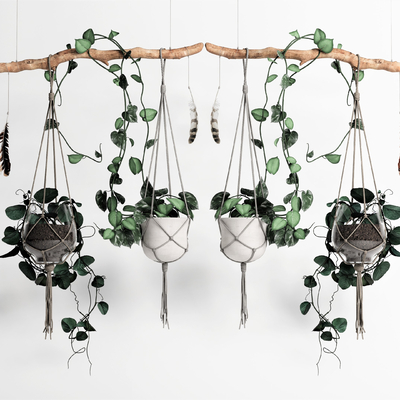  现代吊篮su模型 