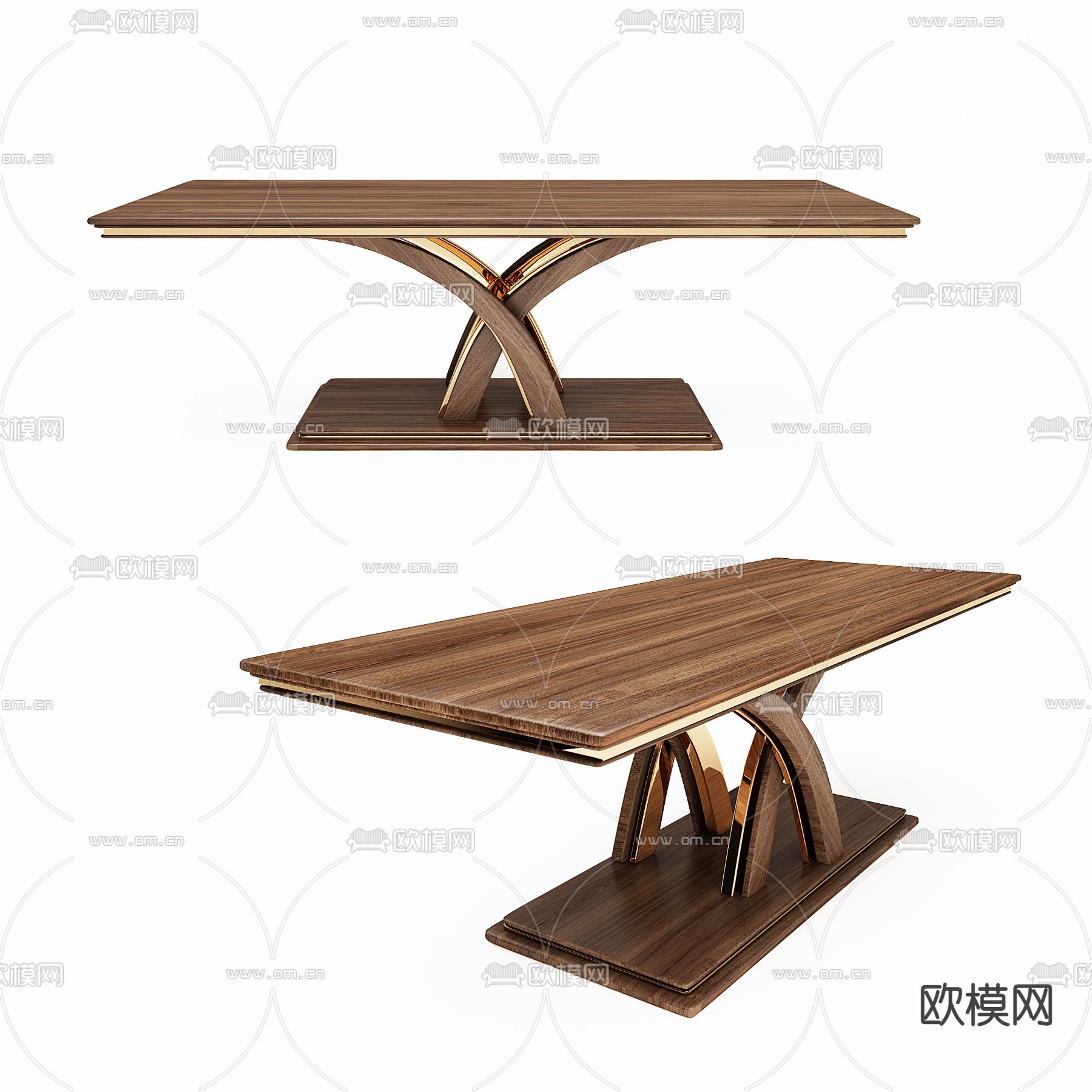 Cattelan Italia现代轻奢条形餐桌3d模型下载