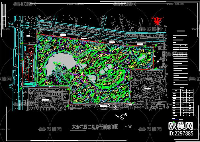 小区规划CAD施工图下载