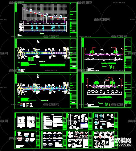 道路照明cad施工图下载