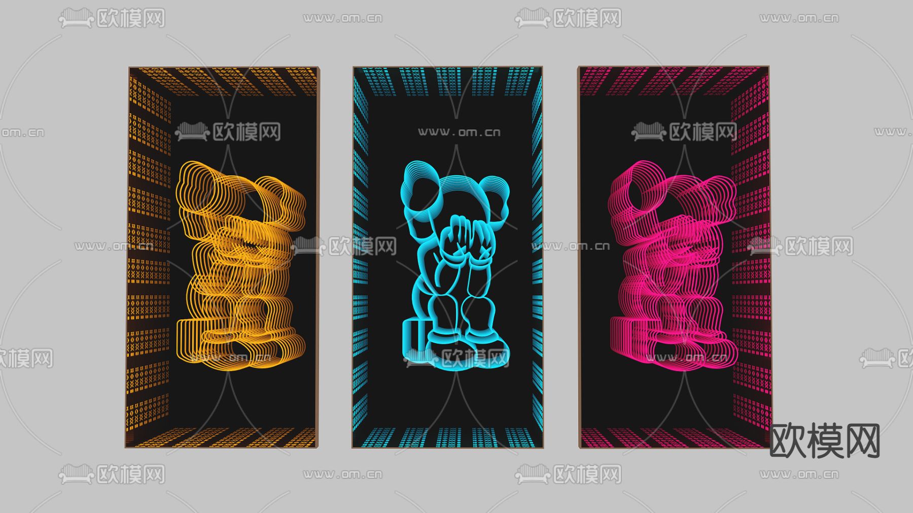 现代网红深渊镜 暴力熊3d模型下载