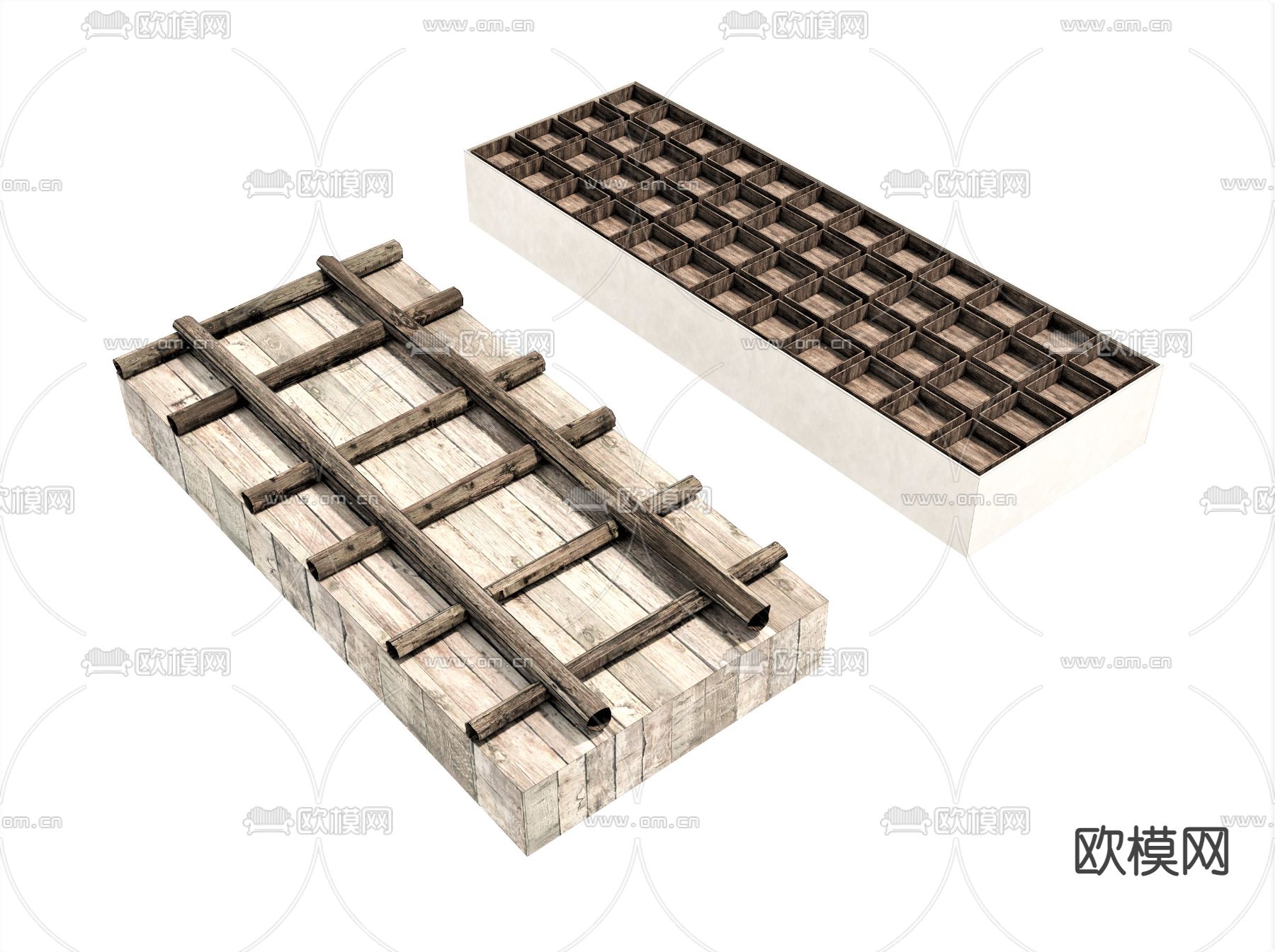 自然风原木吊顶su模型下载（渲染图1）