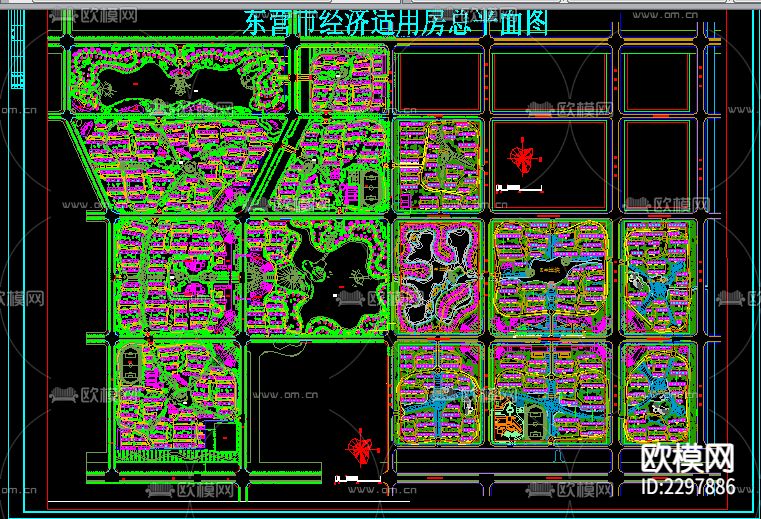 东营市安居工程CAD施工图下载