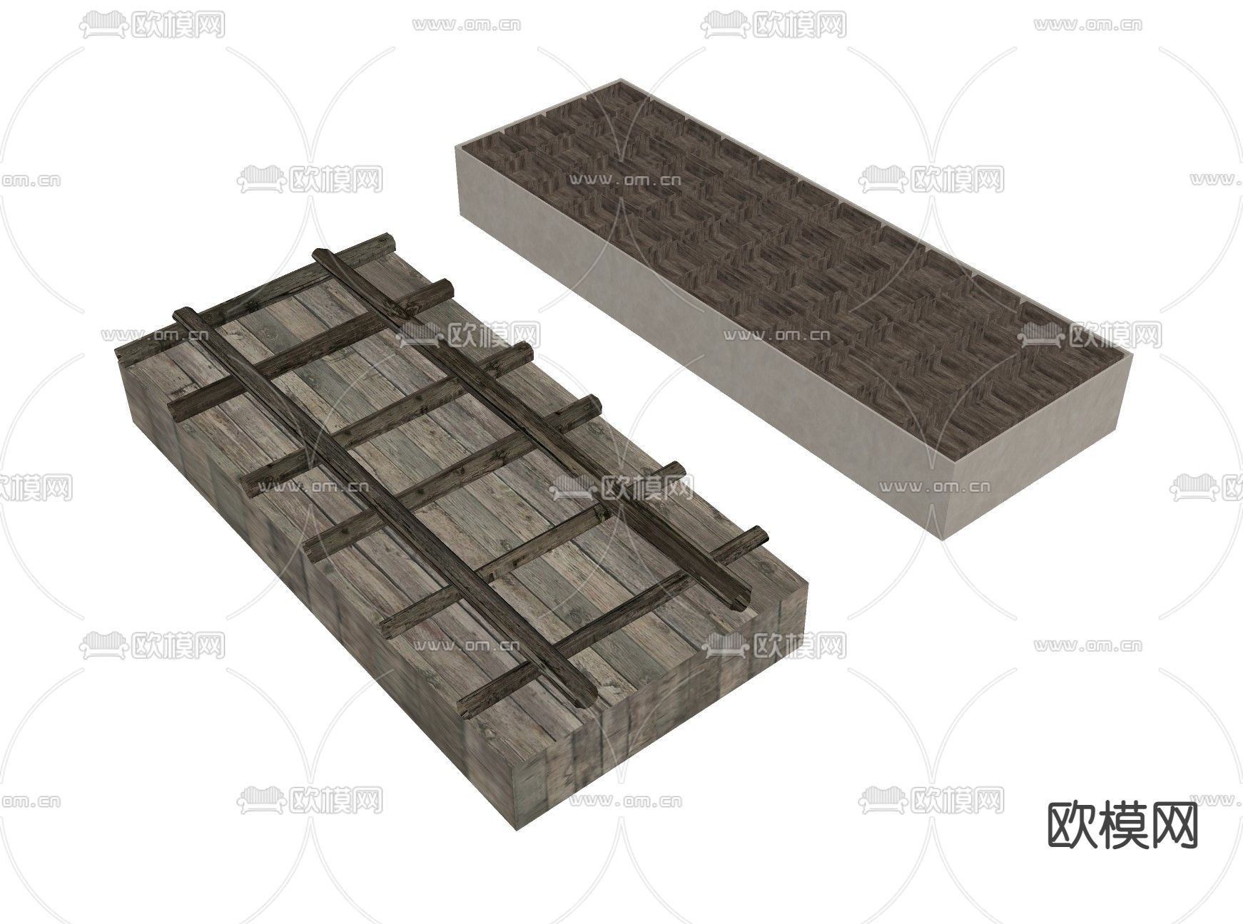 自然风原木吊顶su模型下载（渲染图2）