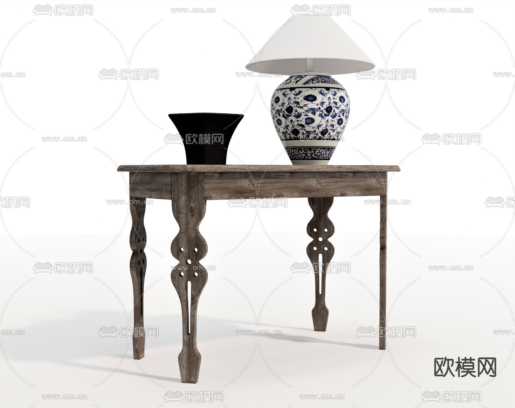 欧式边几su模型下载（渲染图1）