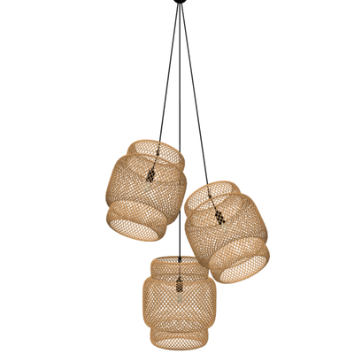  侘寂竹编灯笼su模型 