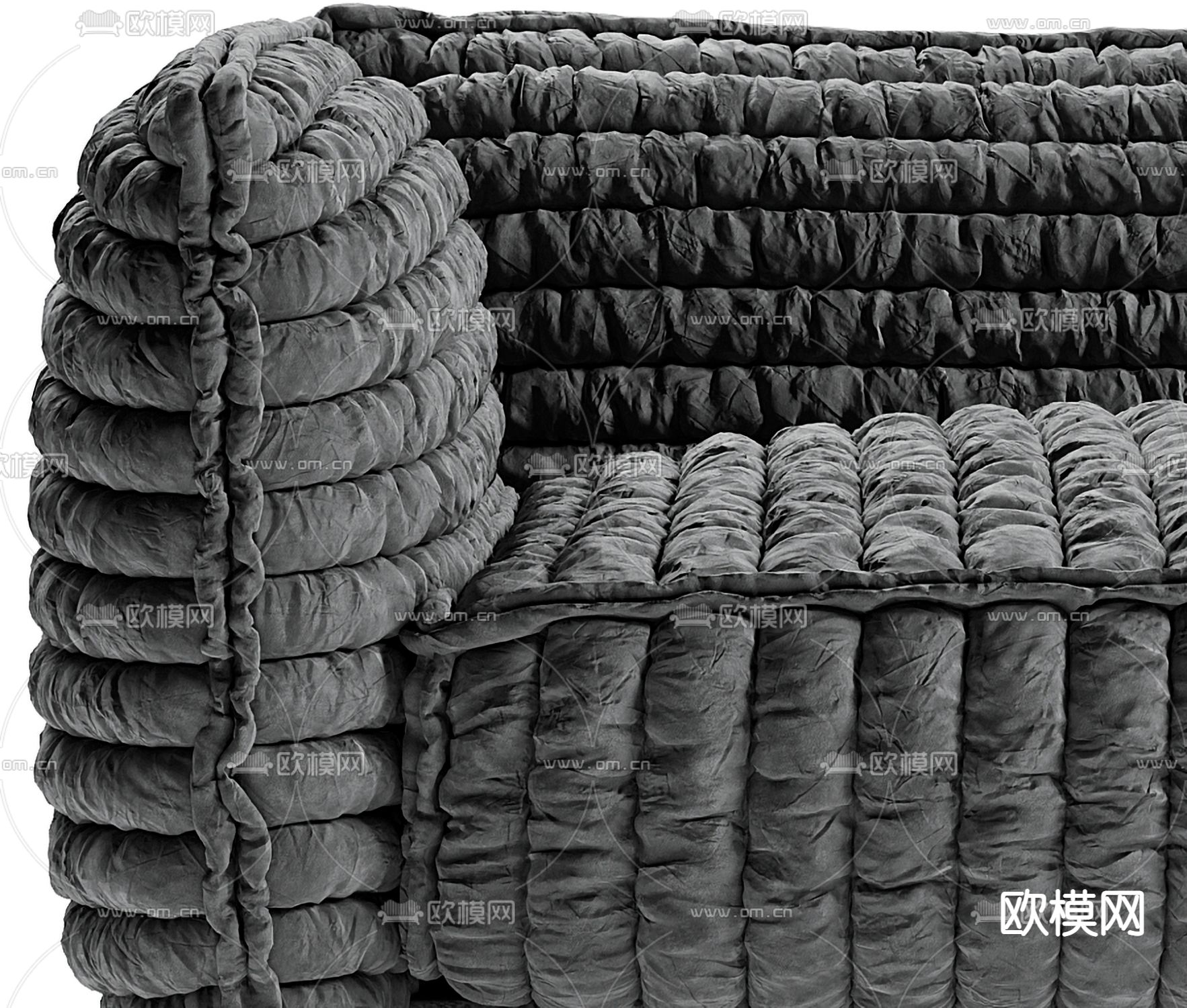 Moroso 现代软体沙发 三人沙发3d模型下载（渲染图2）