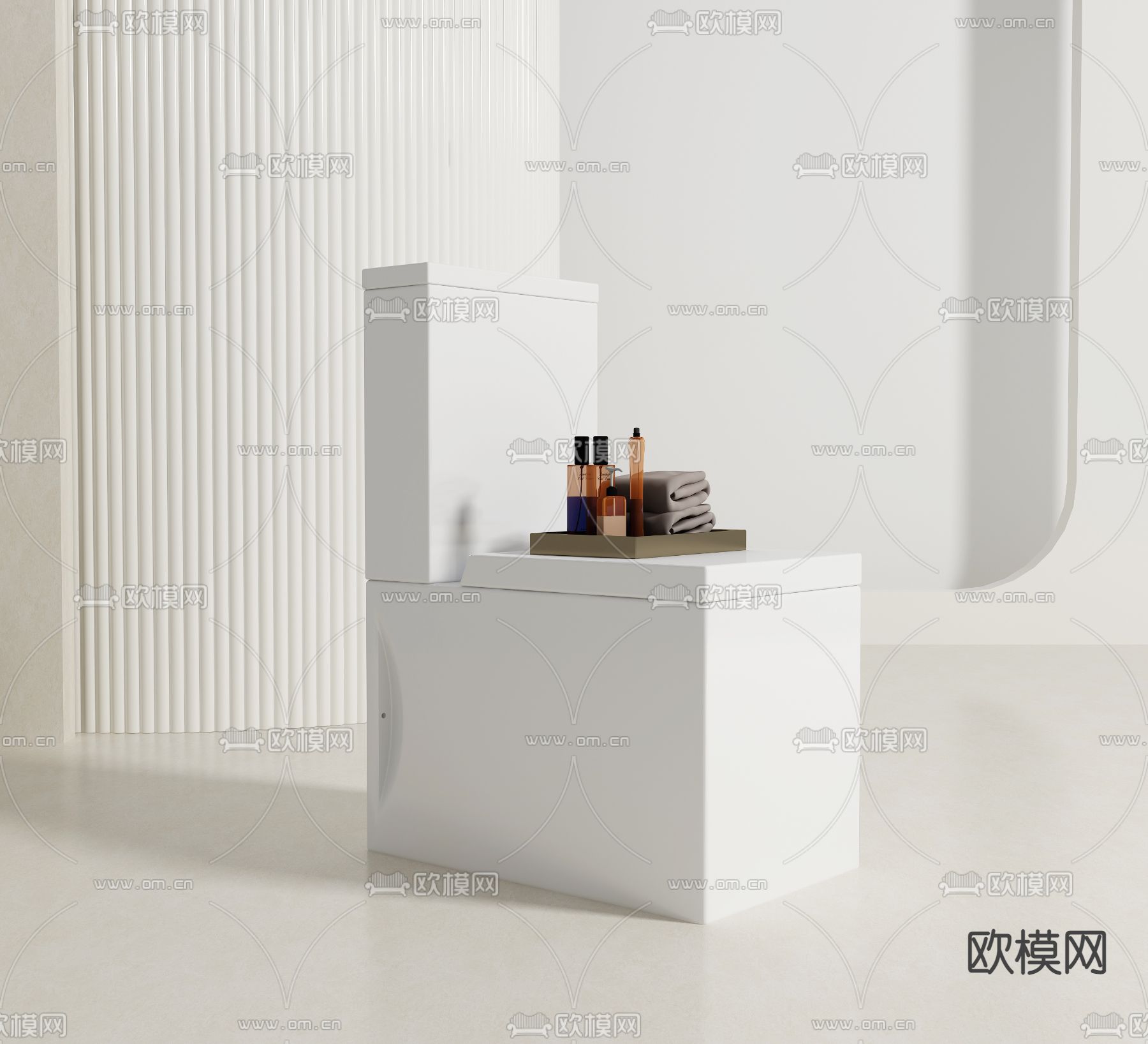 现代马桶 坐便器3d模型下载