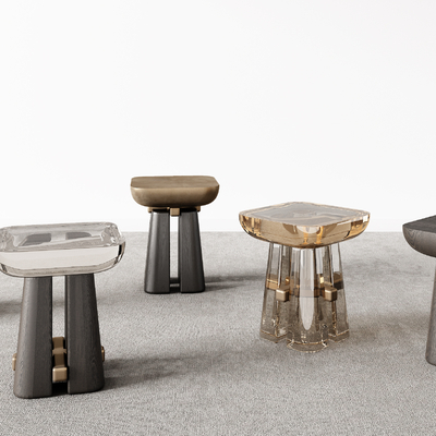  Minotti 米洛提 边几 角几su模型 