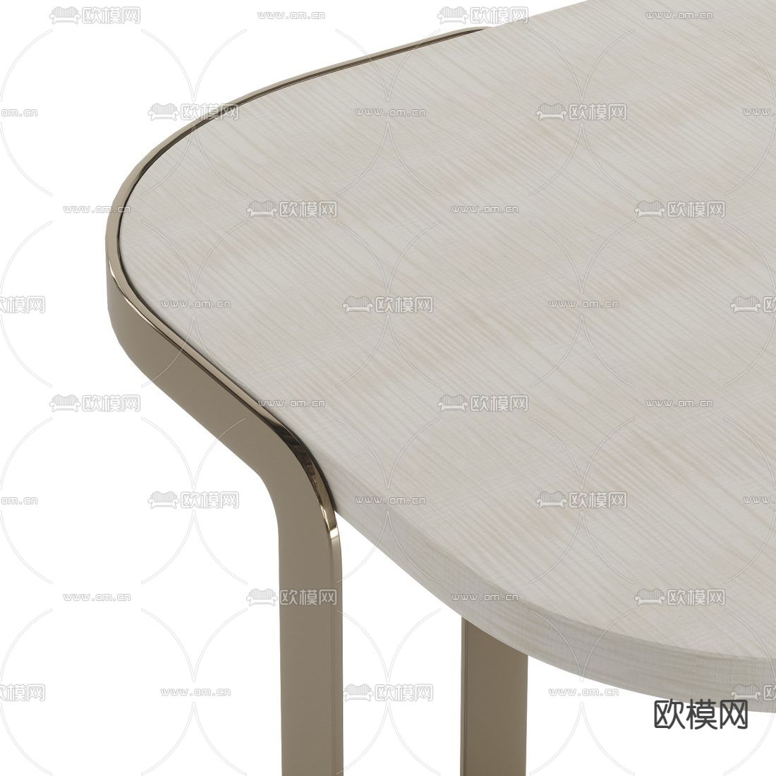 FENDI 现代边几 角几3d模型下载（渲染图4）