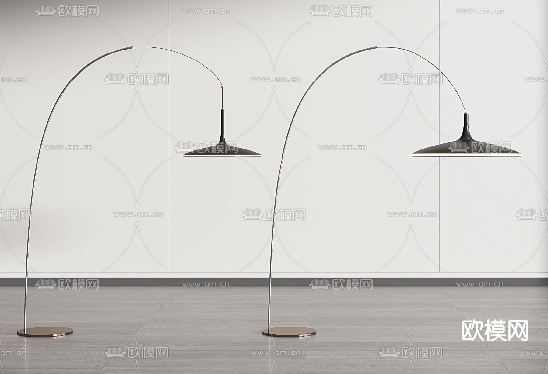 现代落地灯 钓鱼灯3d模型下载