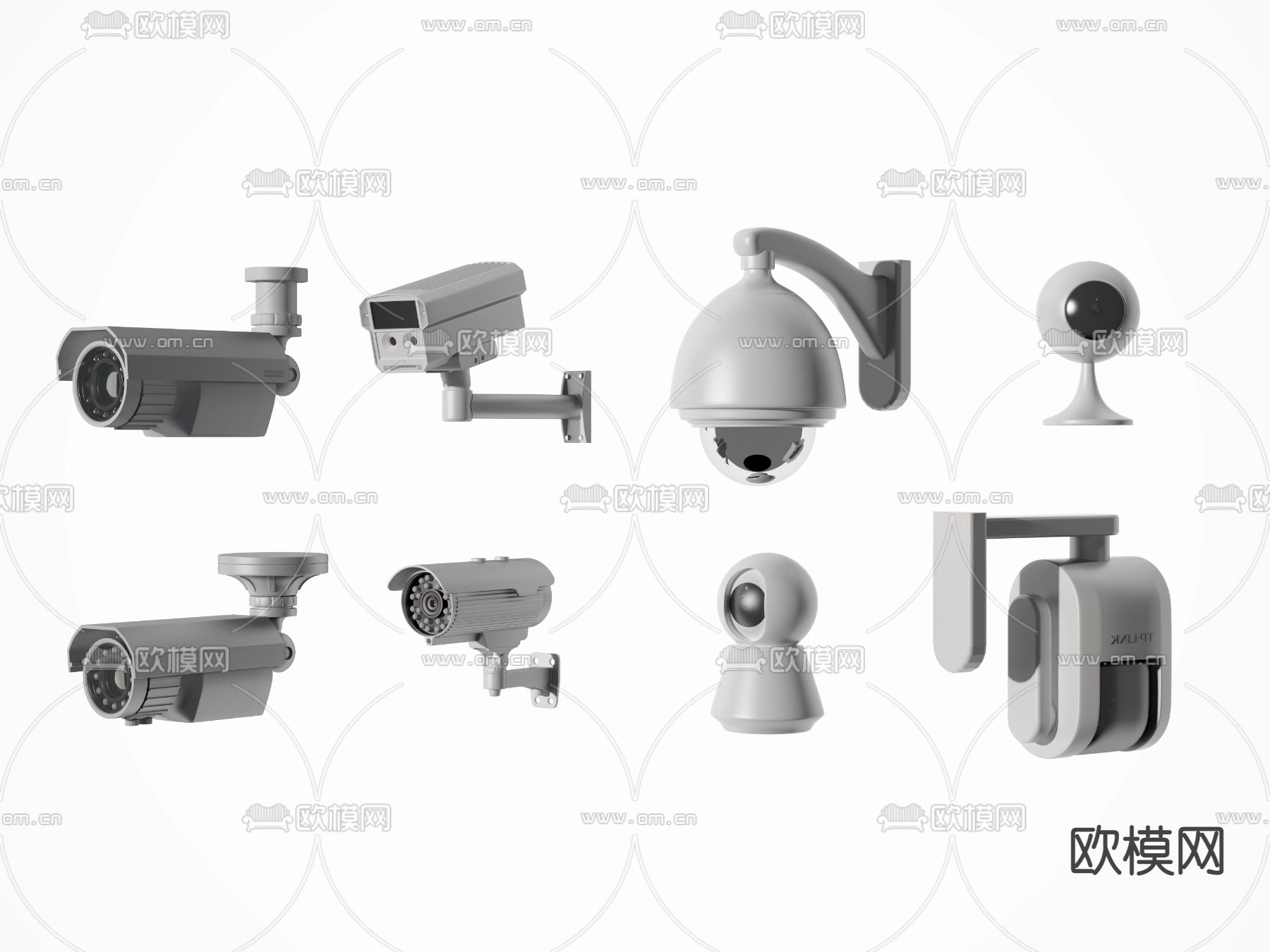 监控器 摄像头3d模型下载