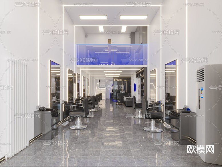 现代理发店3d模型下载(渲染图1)