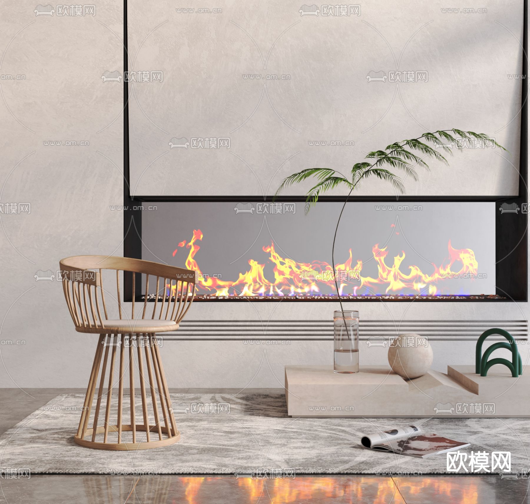 现代休闲椅子3d模型