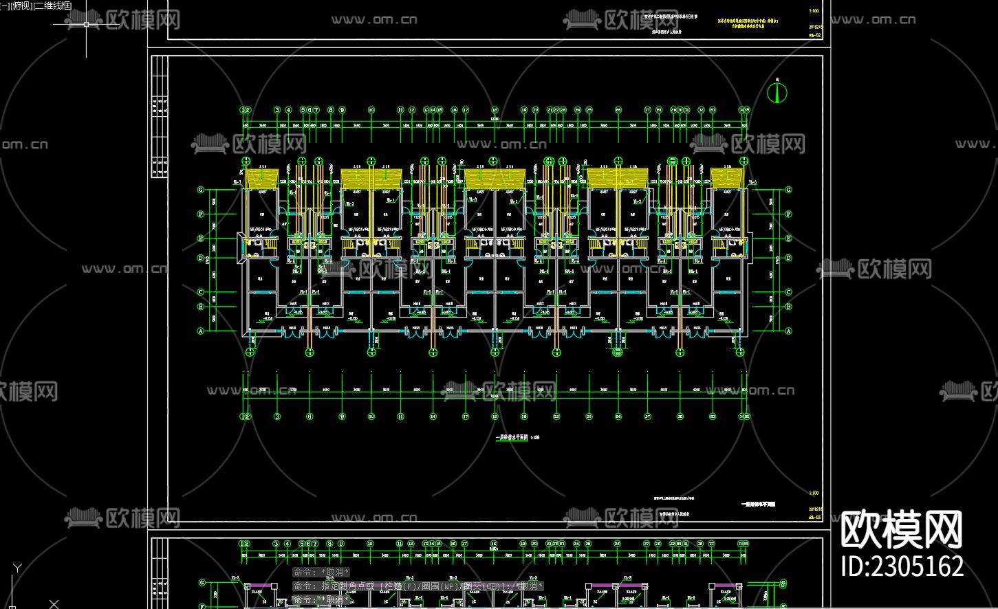 雪二新村居住区给排水CAD施工图下载（渲染图3）