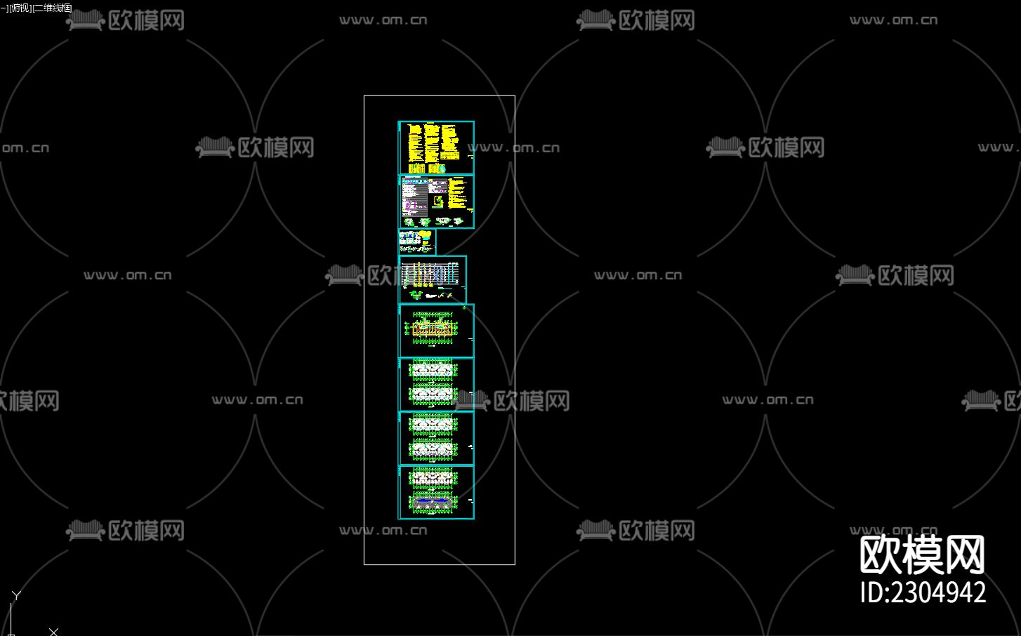 红星花园35号楼给排水CAD施工图下载（渲染图3）